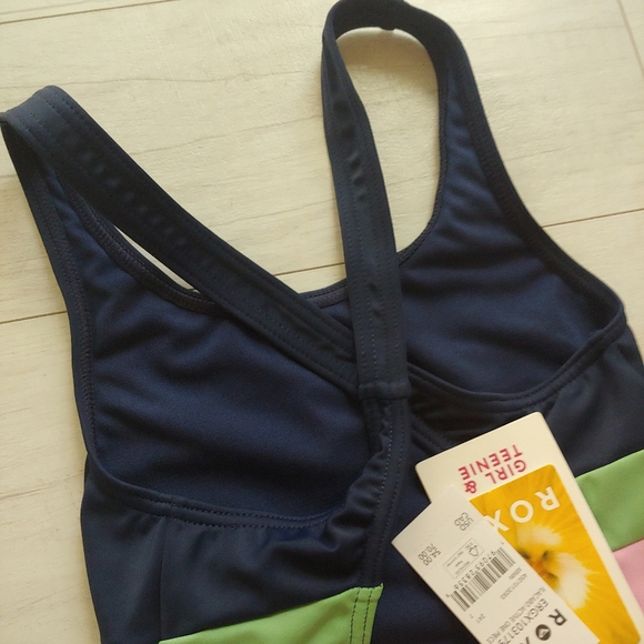 ROXY NEW girls Ilacabo Active One Piece Swimsuit - Picture 7 of 11